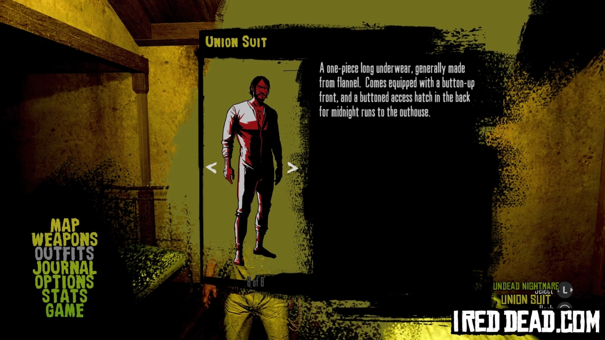 Red Dead Redemption Undead Nightmare Union Suit Criteria