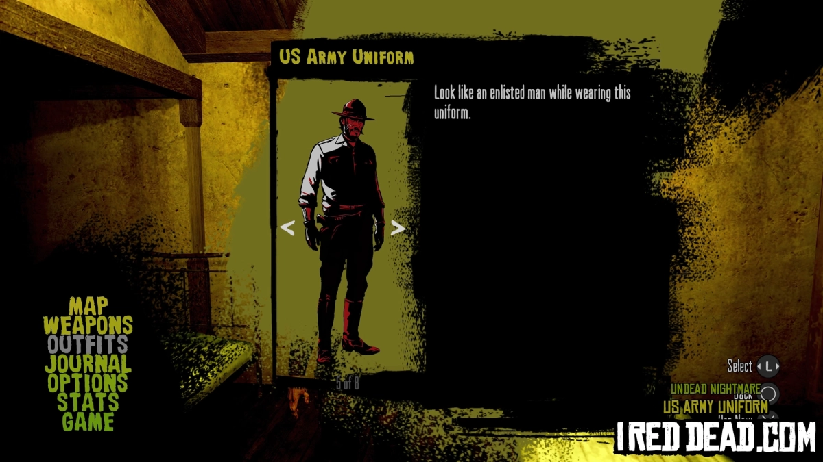 Red Dead Redemption Undead Nightmare US Army Uniform Criteria Completed