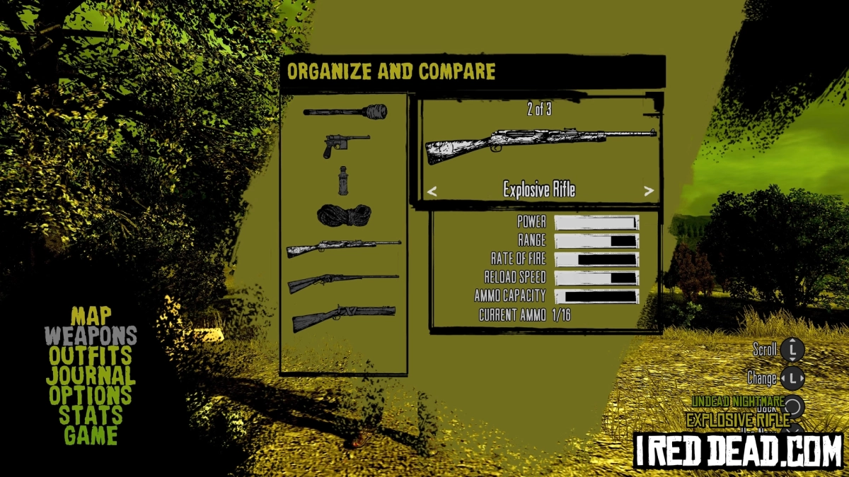 Red Dead Redemption Undead Nightmare Weapons Explosive Rifle 1