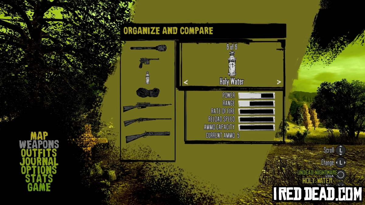 Red Dead Redemption Undead Nightmare Weapons Holy Water 1