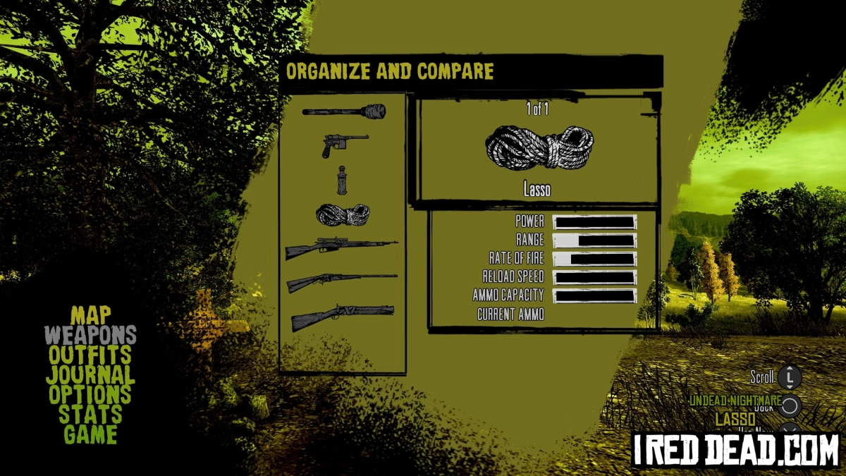 Red Dead Redemption Undead Nightmare Weapons Lasso 1