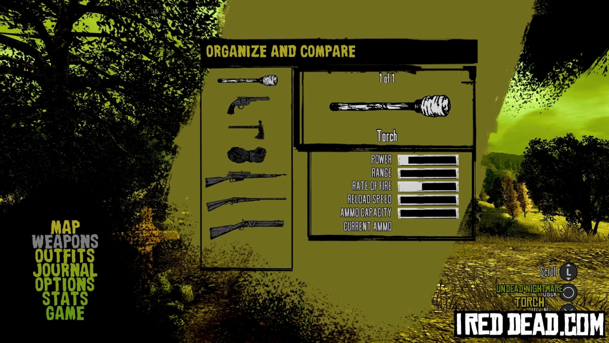 Red Dead Redemption Undead Nightmare Weapons Torch 1