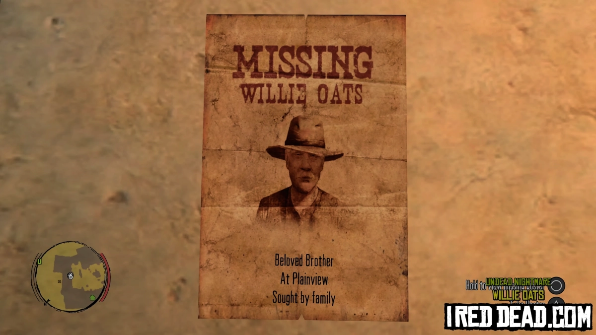 Red Dead Redemption Undead Nightmare Willie Oats 1