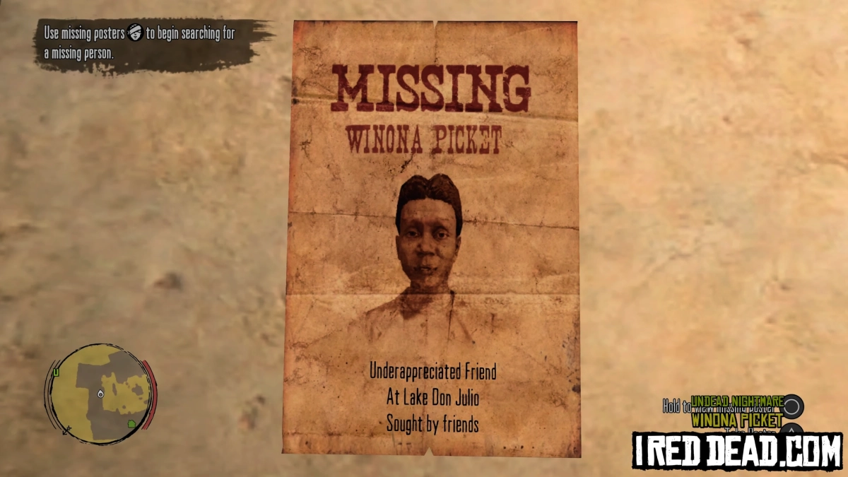 Red Dead Redemption Undead Nightmare Winona Picket 1