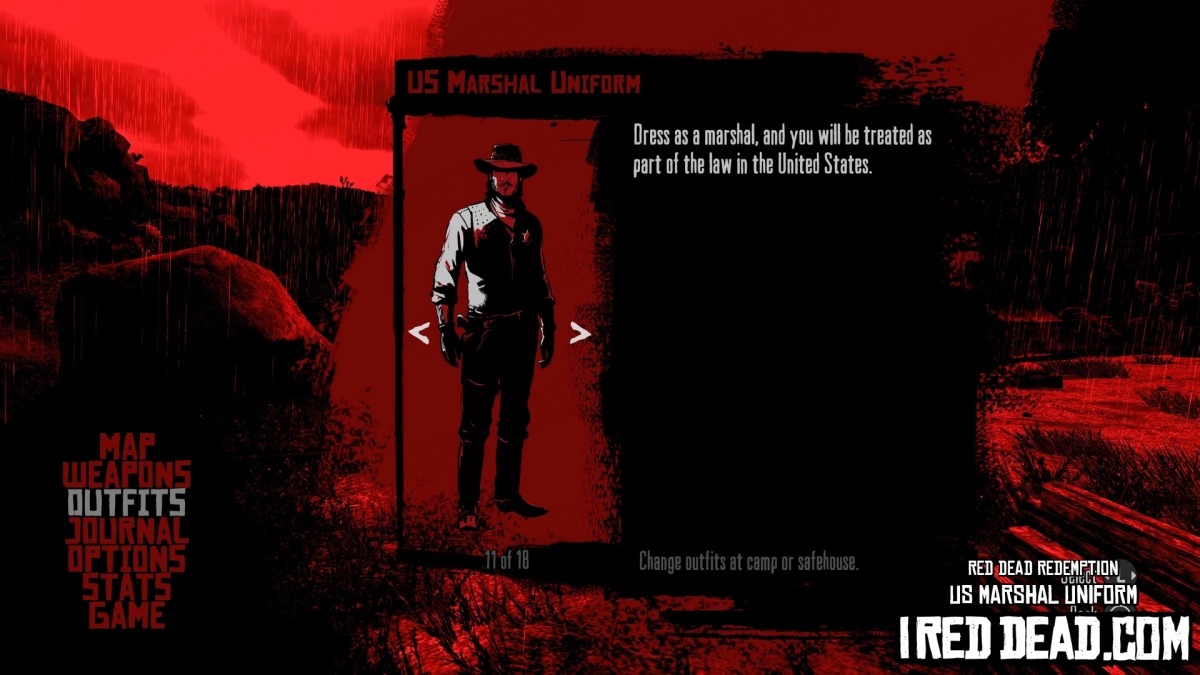 Red Dead Redemption Us Marshal Uniform Criteria Completed