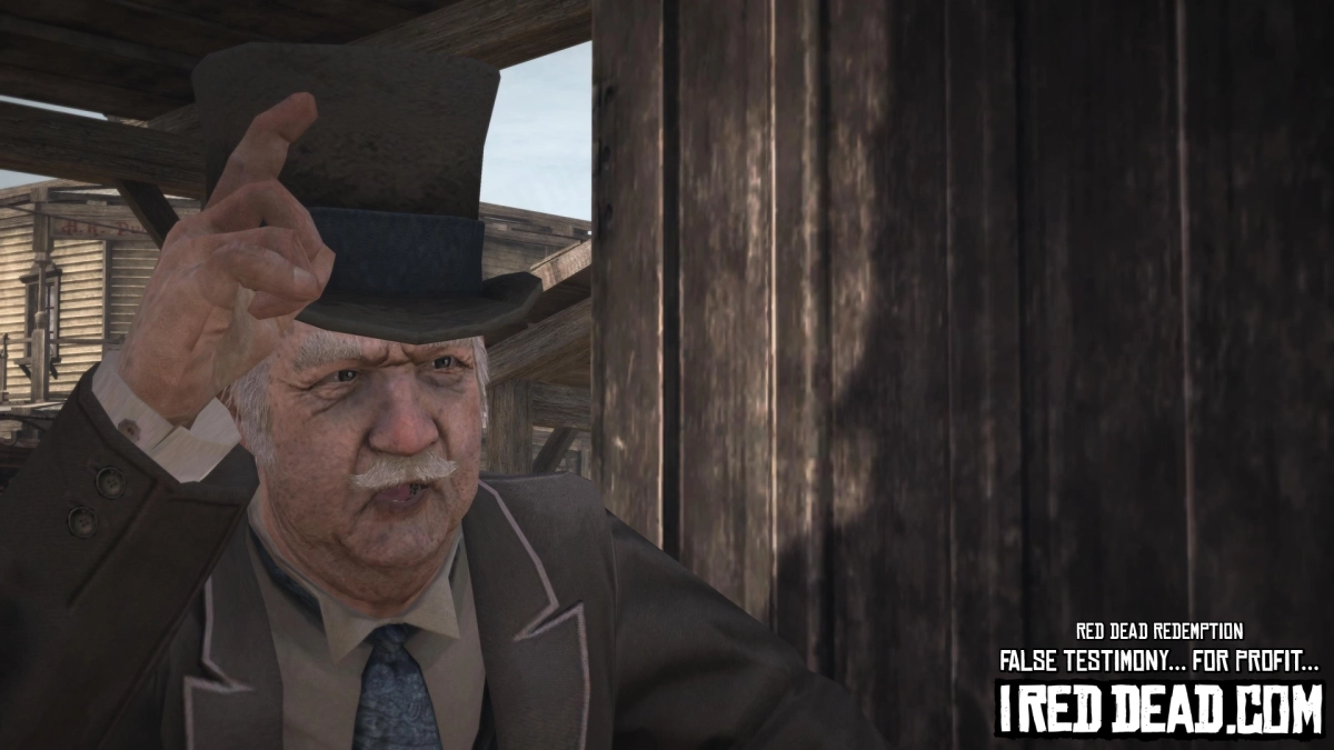Red Dead Redemption You Shall Not Give False Testimony Except For Profit 2