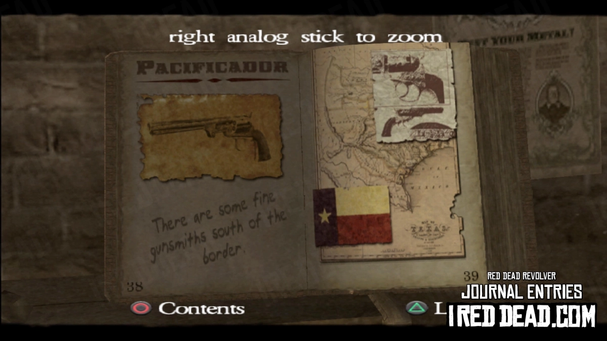 Red Dead Revolver Journal Entry 20 - Pacificador
