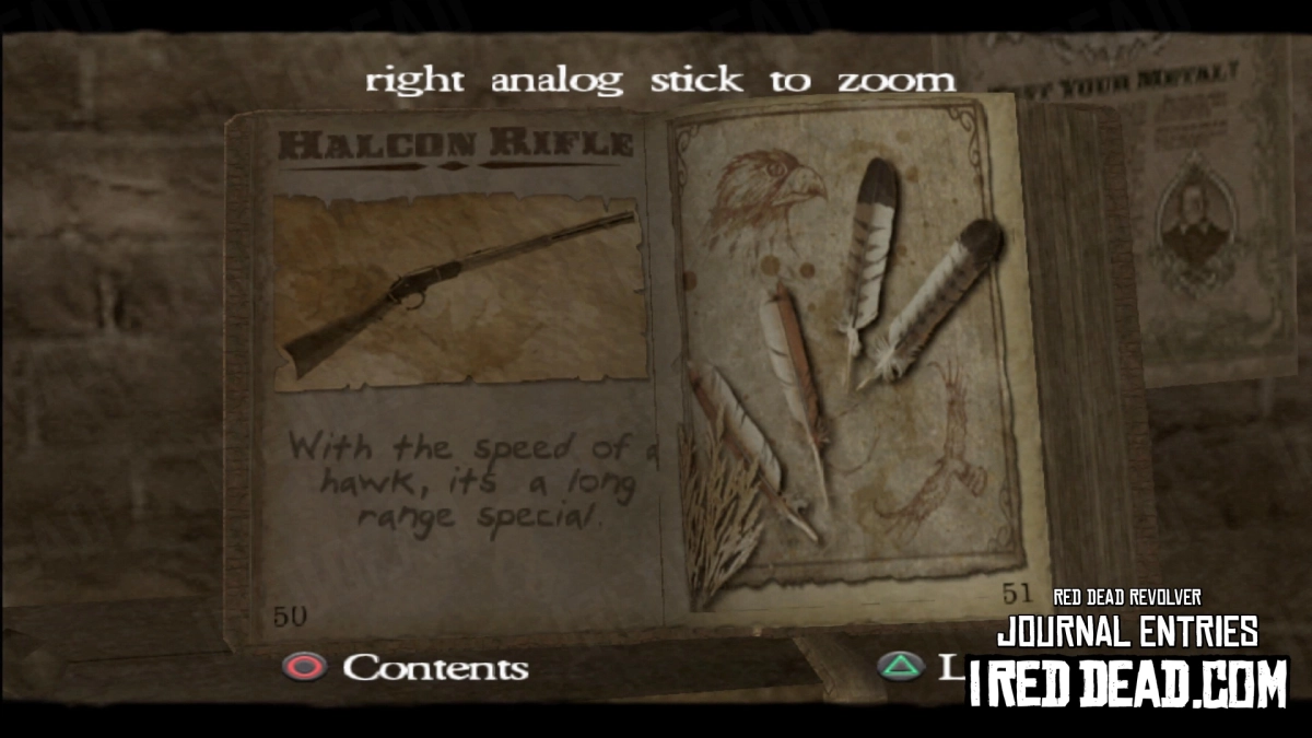 Red Dead Revolver Journal Entry 26 - Halcon Rifle