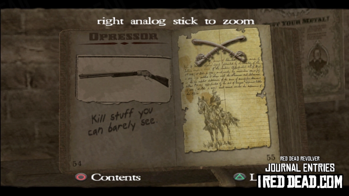 Red Dead Revolver Journal Entry 28 - Oppressor