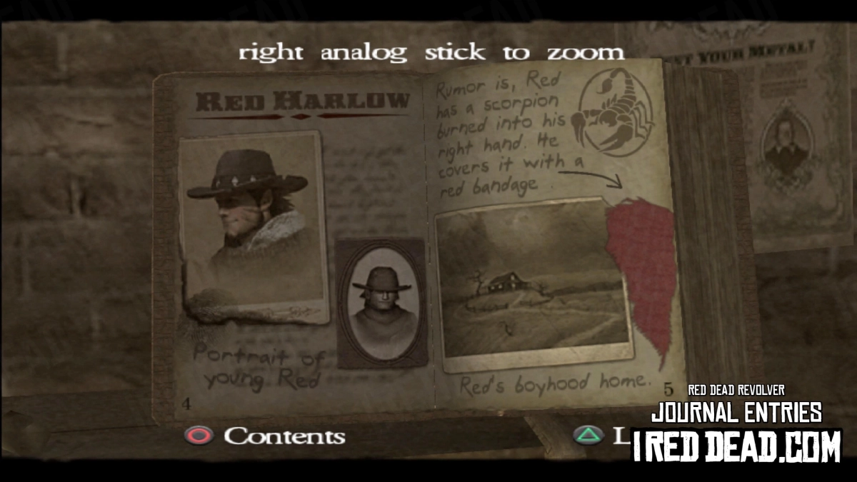 Red Dead Revolver Journal Entry 3 - Red Harlow
