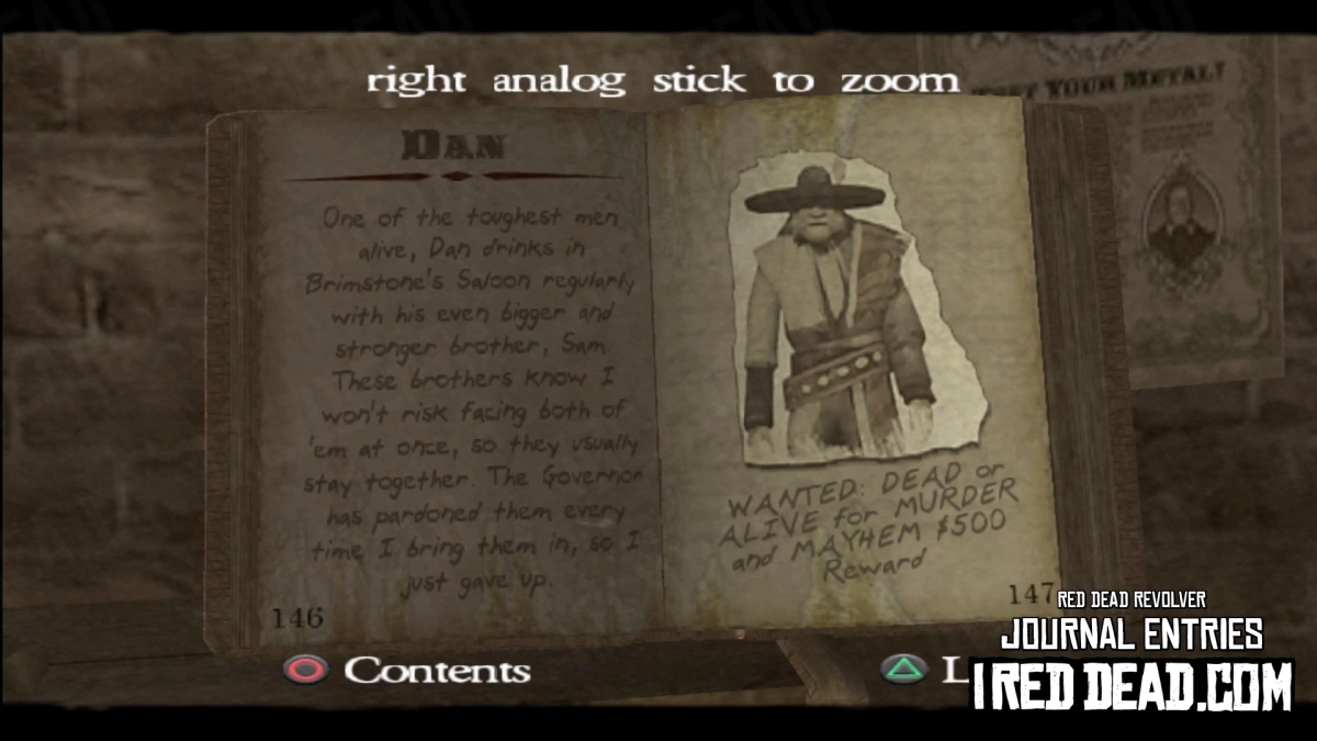 Red Dead Revolver Journal Entry 74 - Dan