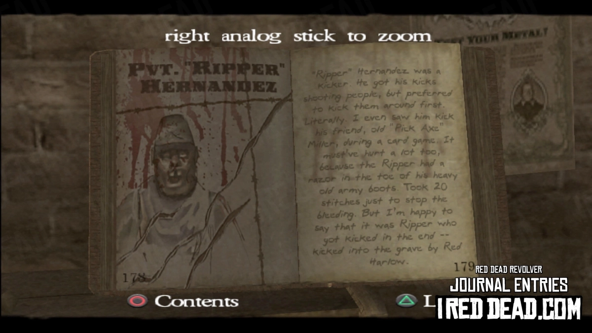 Red Dead Revolver Journal Entry 90 - Pvt. "Ripper" Hernandez