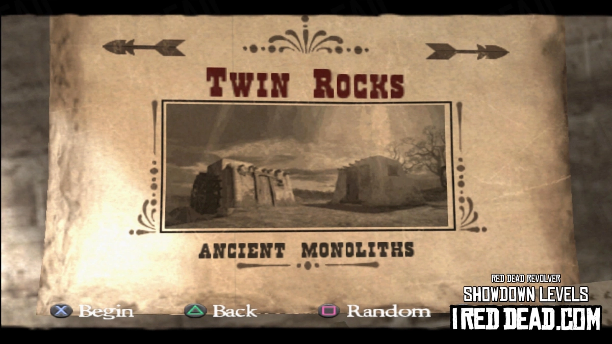 Red Dead Revolver Showdown Level 1 - Twin Rocks