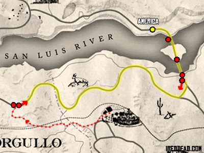 The Mexican Wagon Train Map