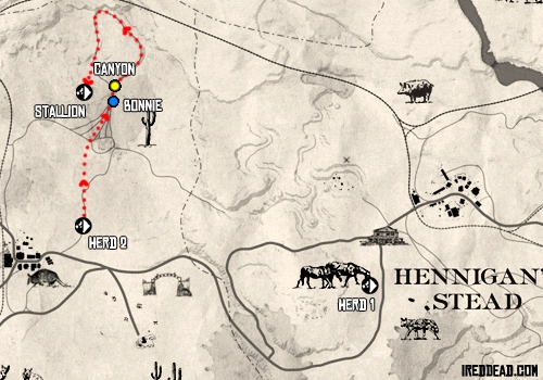 Wild Horses, Tamed Passions Map