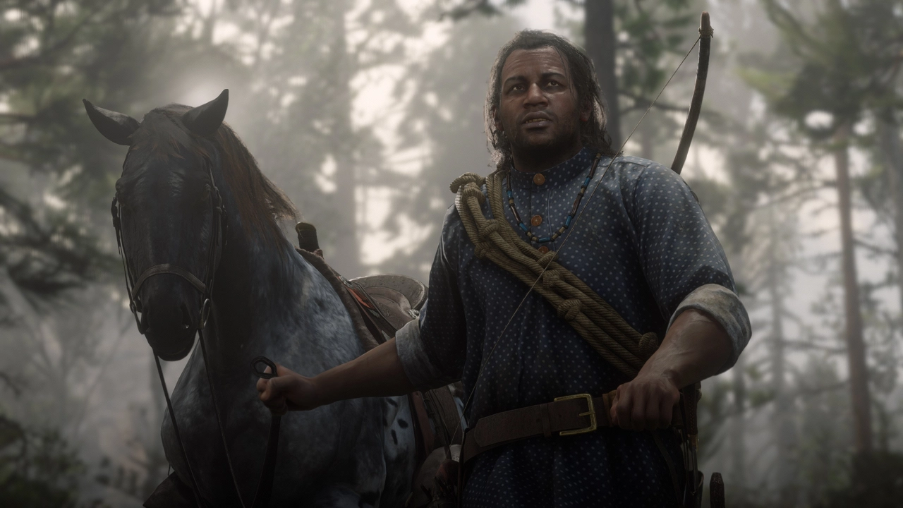 Charles with a horse