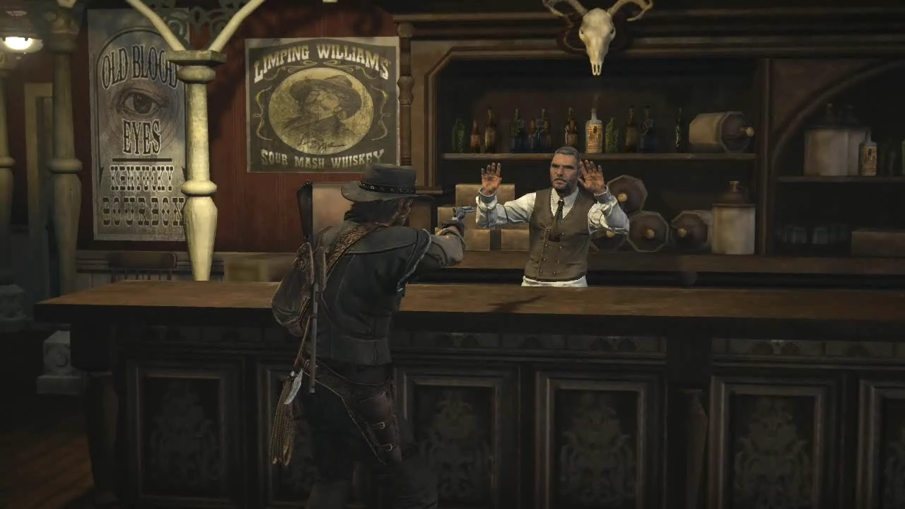 Holding Up The Barman