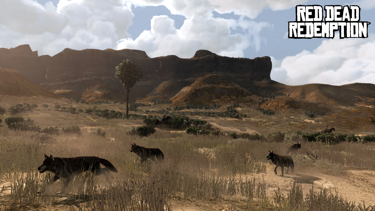 Pack of hungry wolves