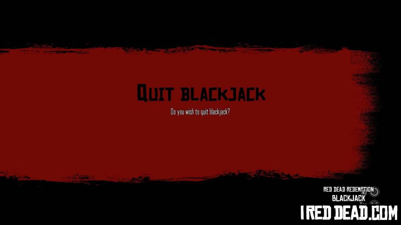 Red Dead Redemption Blackjack 10
