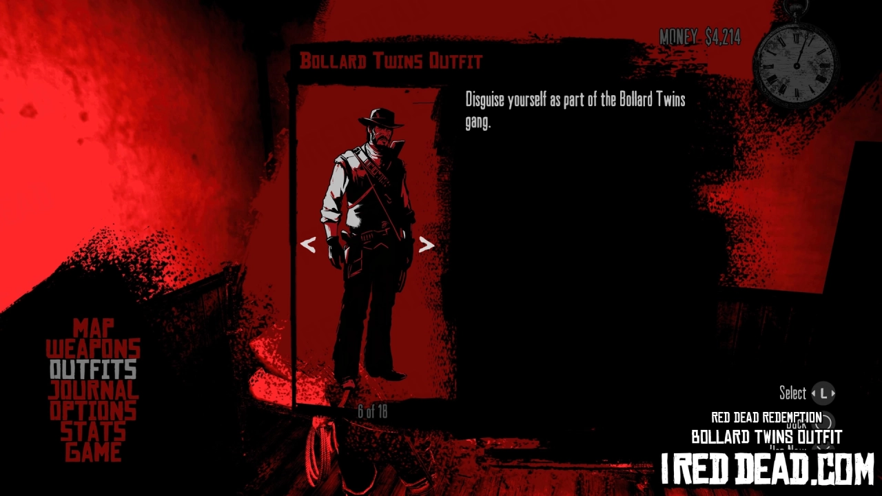 Red Dead Redemption Bollard Twins Outfit Criteria Completed