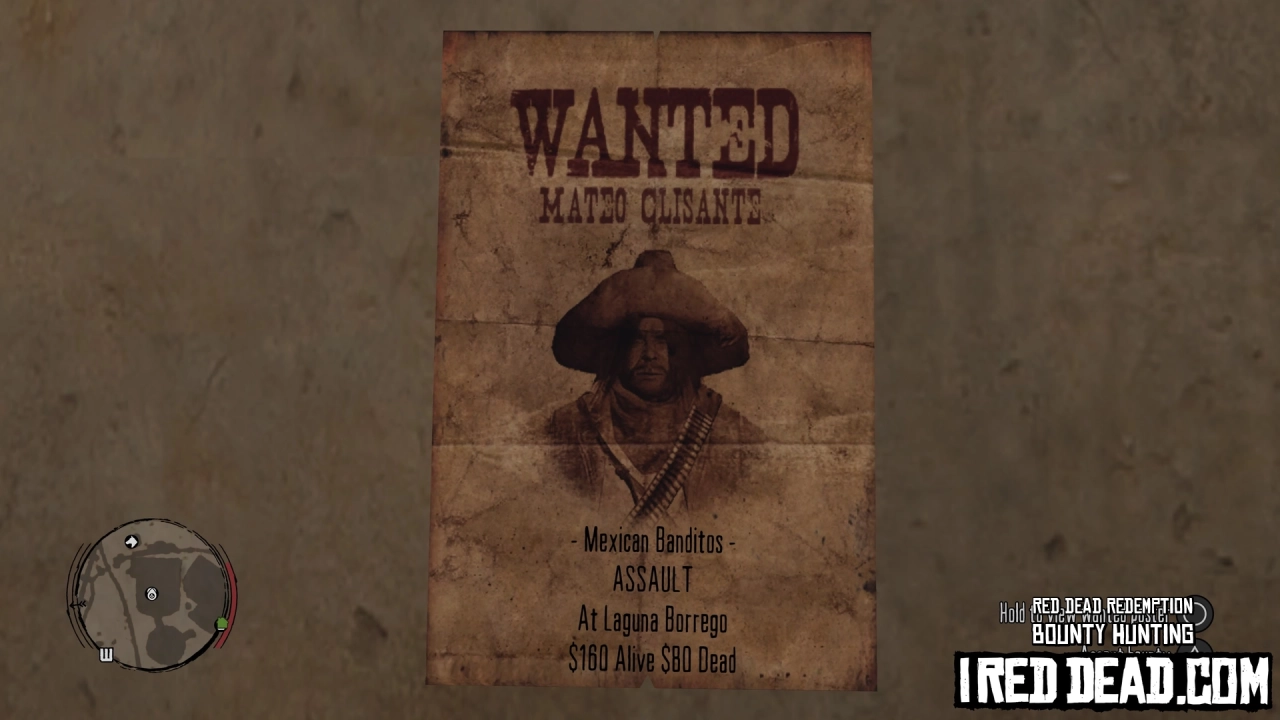 Red Dead Redemption Bounty Hunting Laguna Borrego