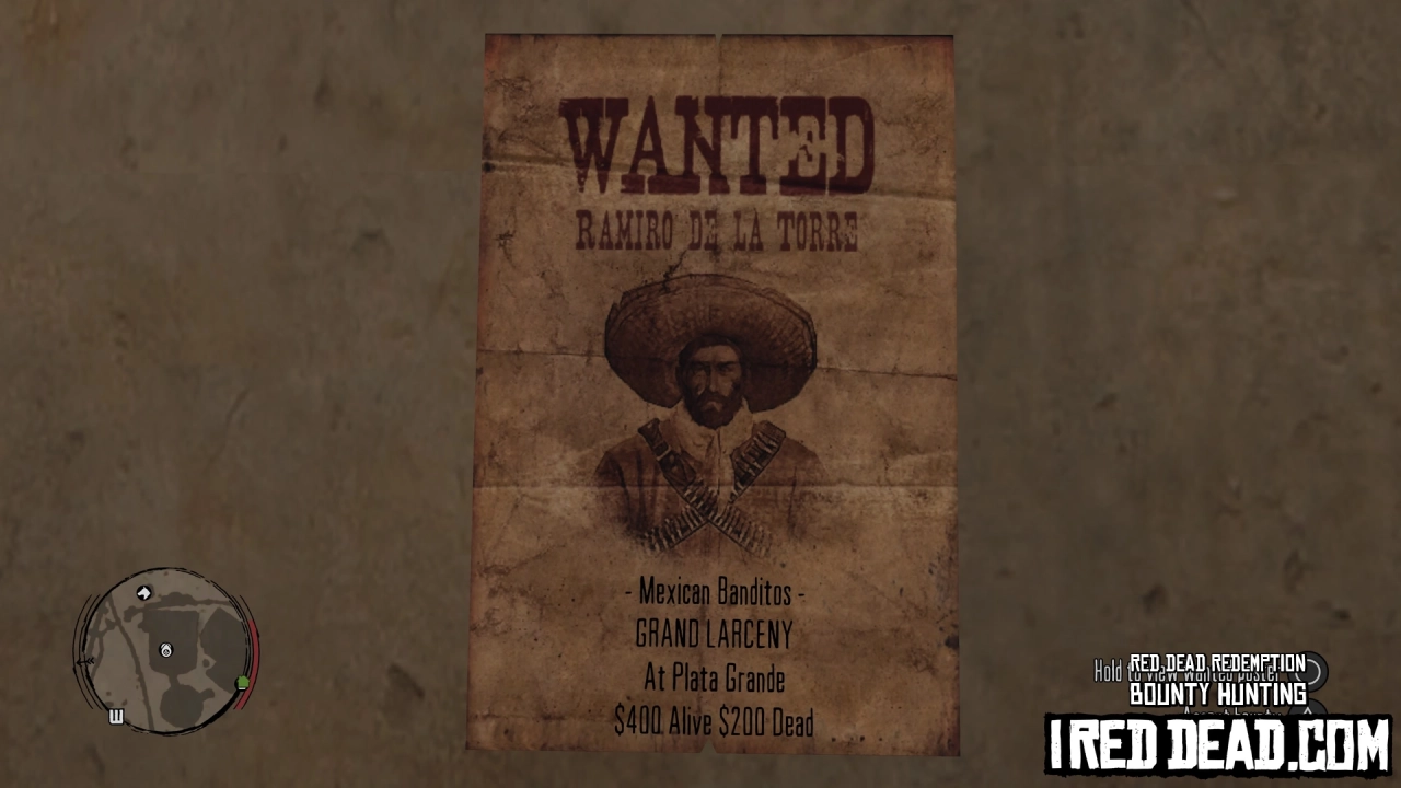 Red Dead Redemption Bounty Hunting Plata Grande