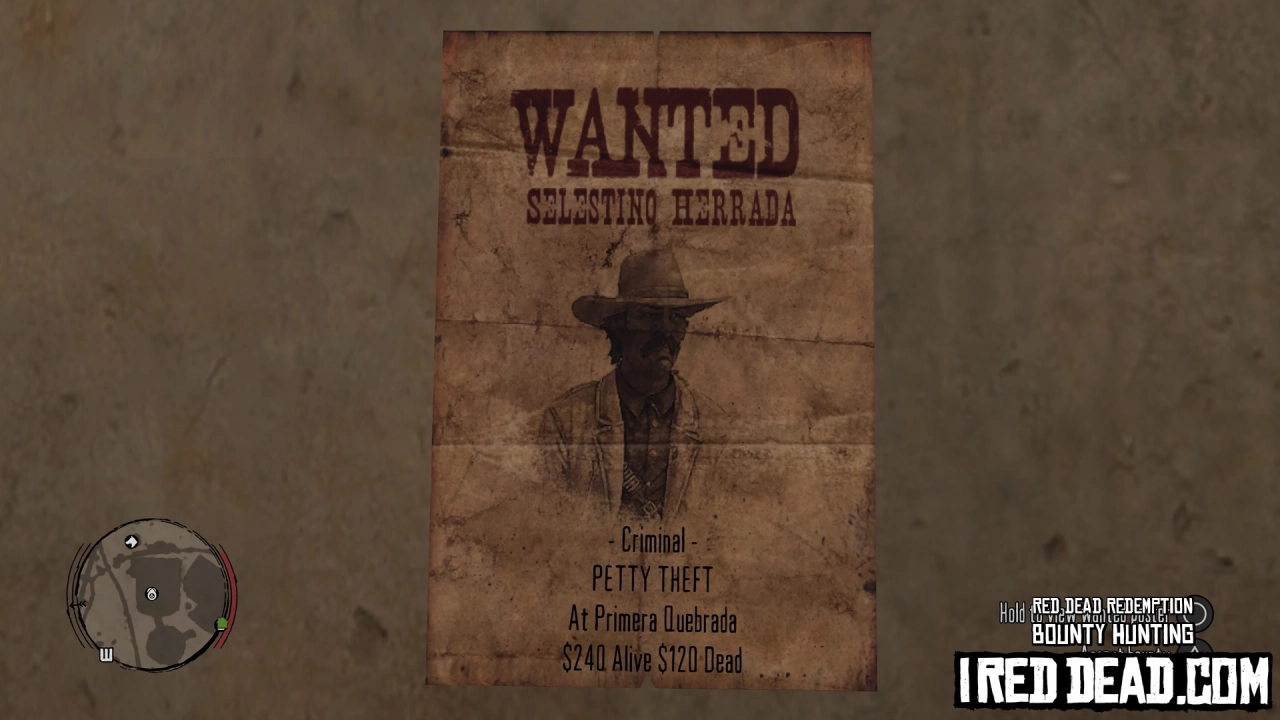 Red Dead Redemption Bounty Hunting Primera Quebrada
