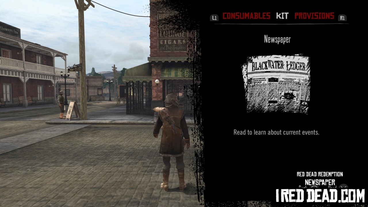 Red Dead Redemption Kit Item Newspaper