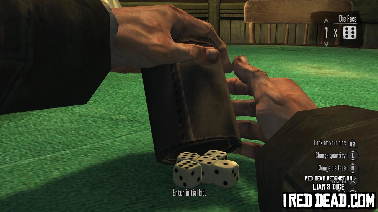 Red Dead Redemption Liars Dice 6