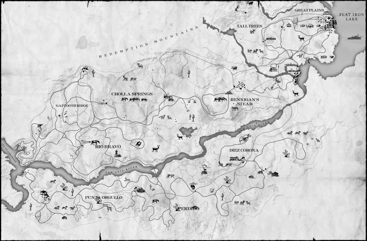Red Dead Redemption Map