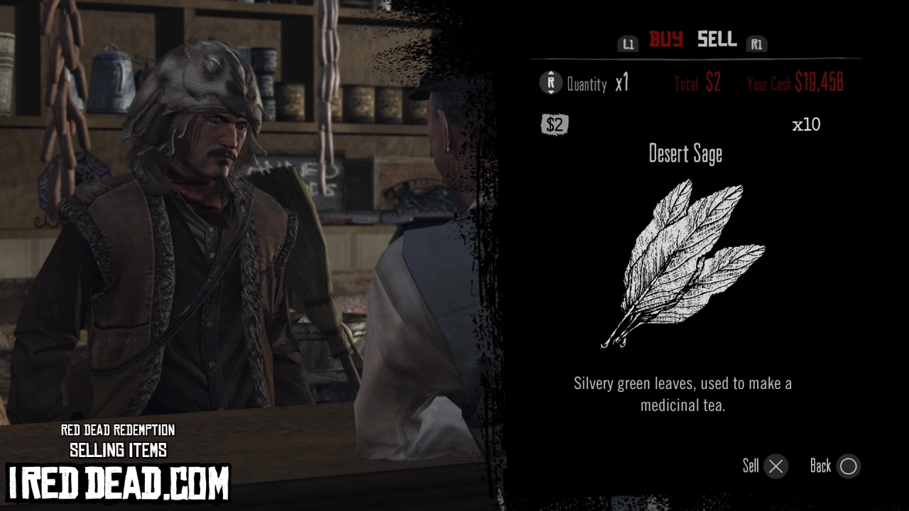 Red Dead Redemption Selling Items Desert Sage
