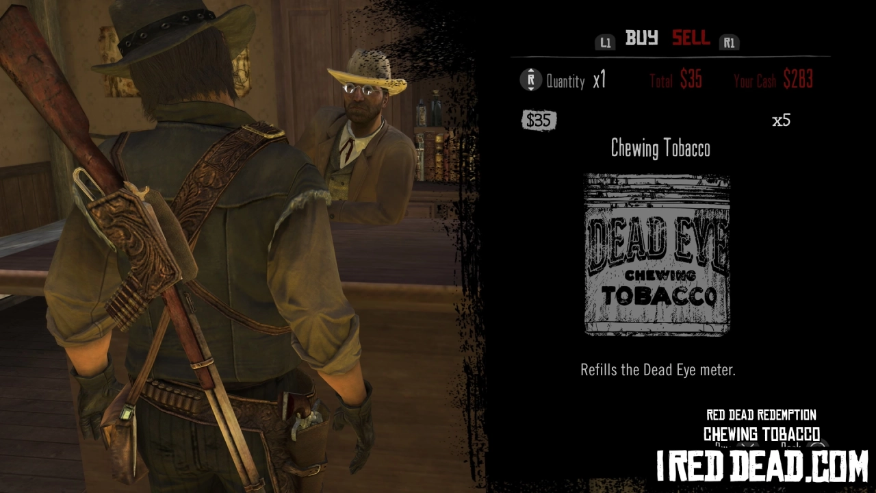 Red Dead Redemption Shop Item Chewing Tobacco