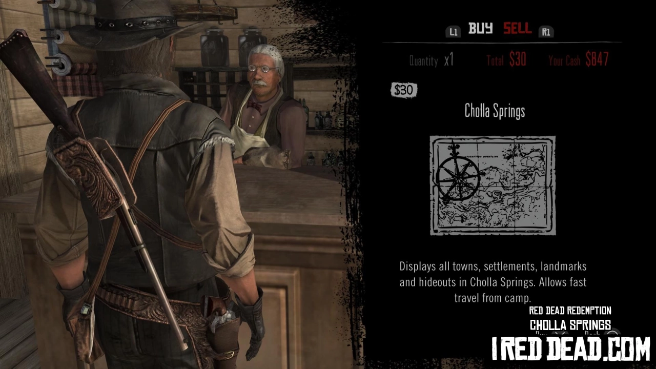 Red Dead Redemption Shop Item Cholla Springs