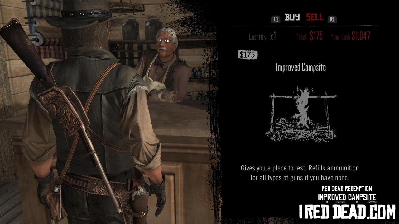 Red Dead Redemption Shop Item Improved Campsite