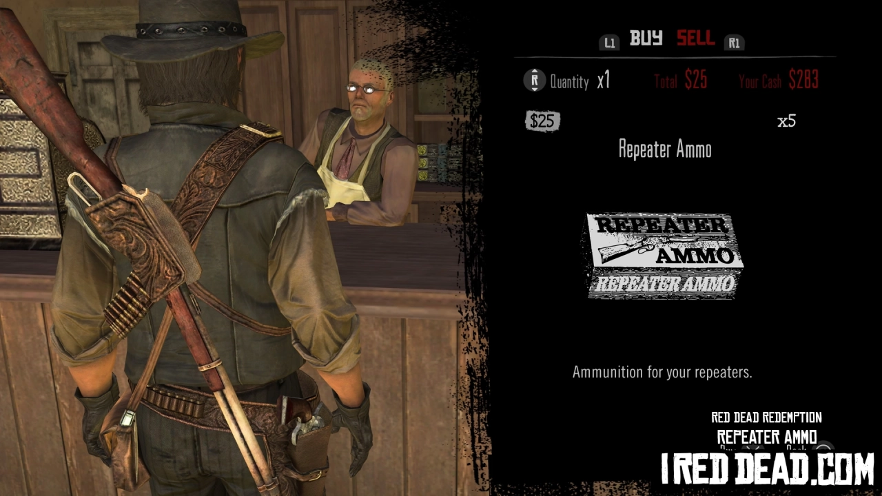 Red Dead Redemption Shop Item Repeater Ammo