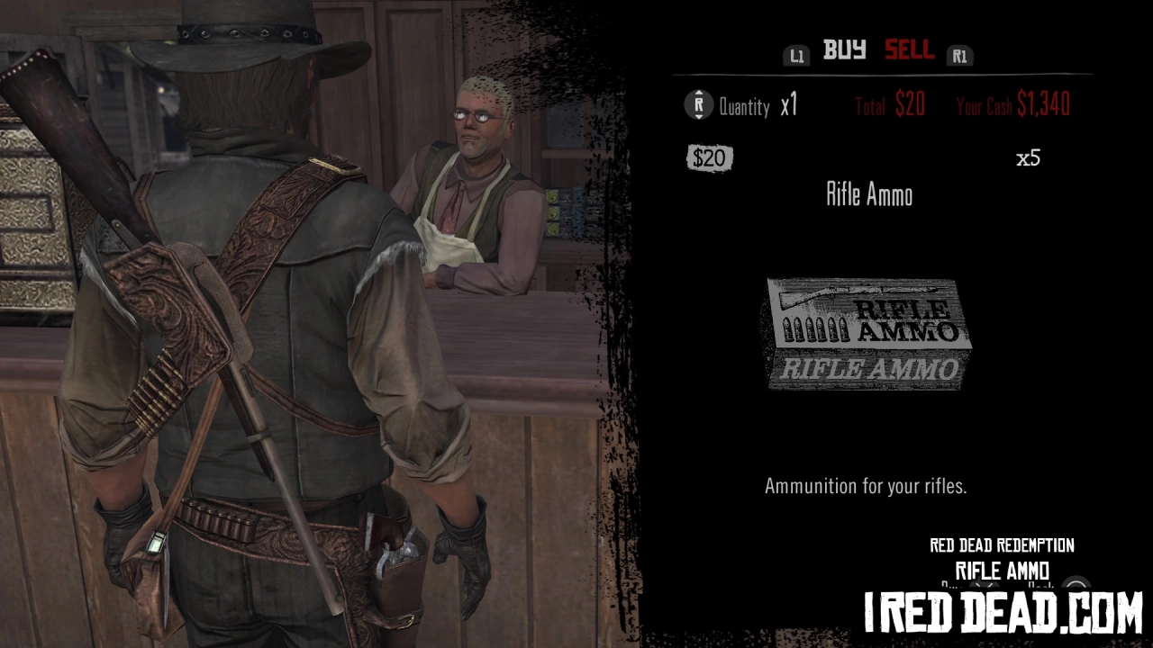Red Dead Redemption Shop Item Rifle Ammo