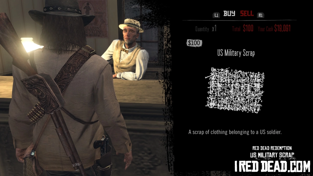 Red Dead Redemption Shop Item Us Military Scrap