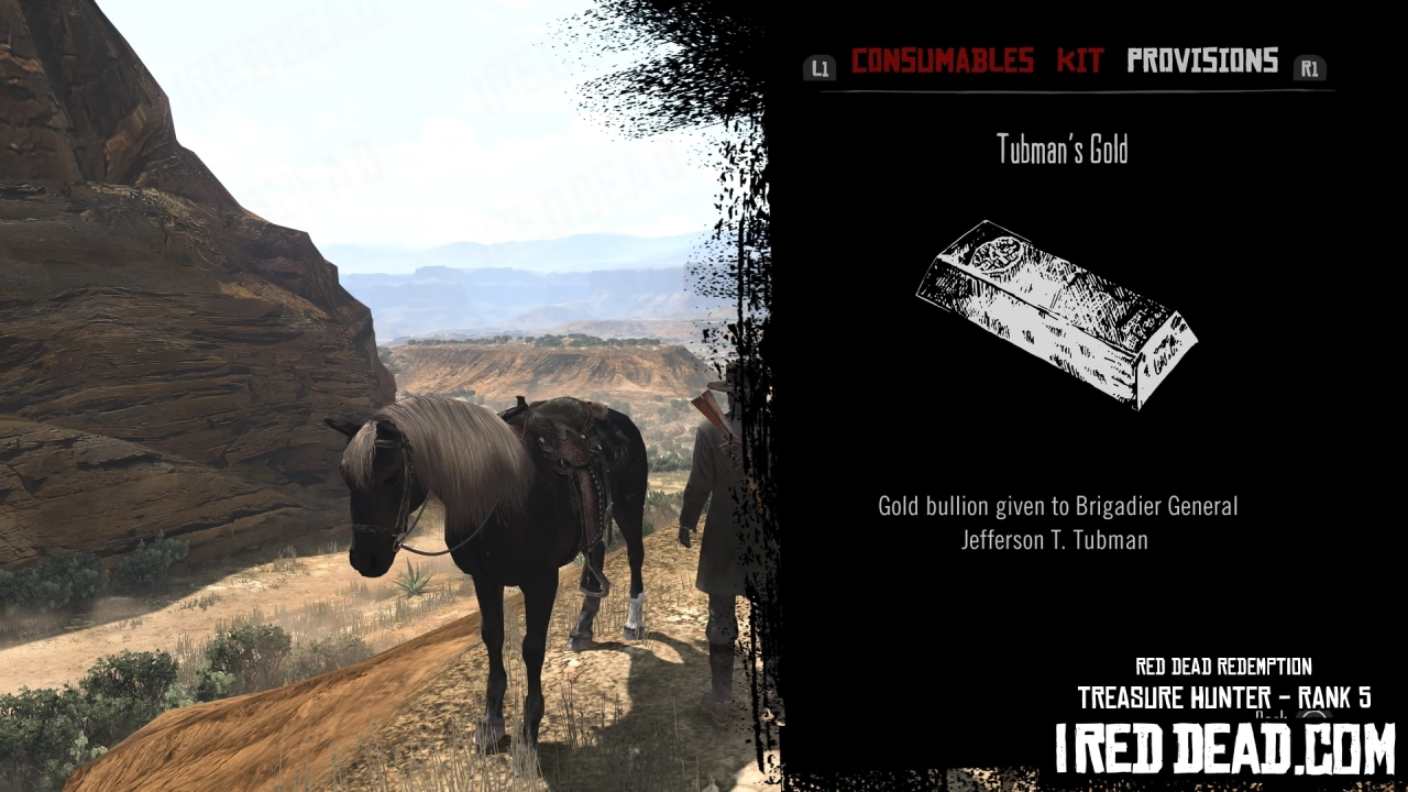 Red Dead Redemption Treasure Hunter Rank 5 Tubmans Gold