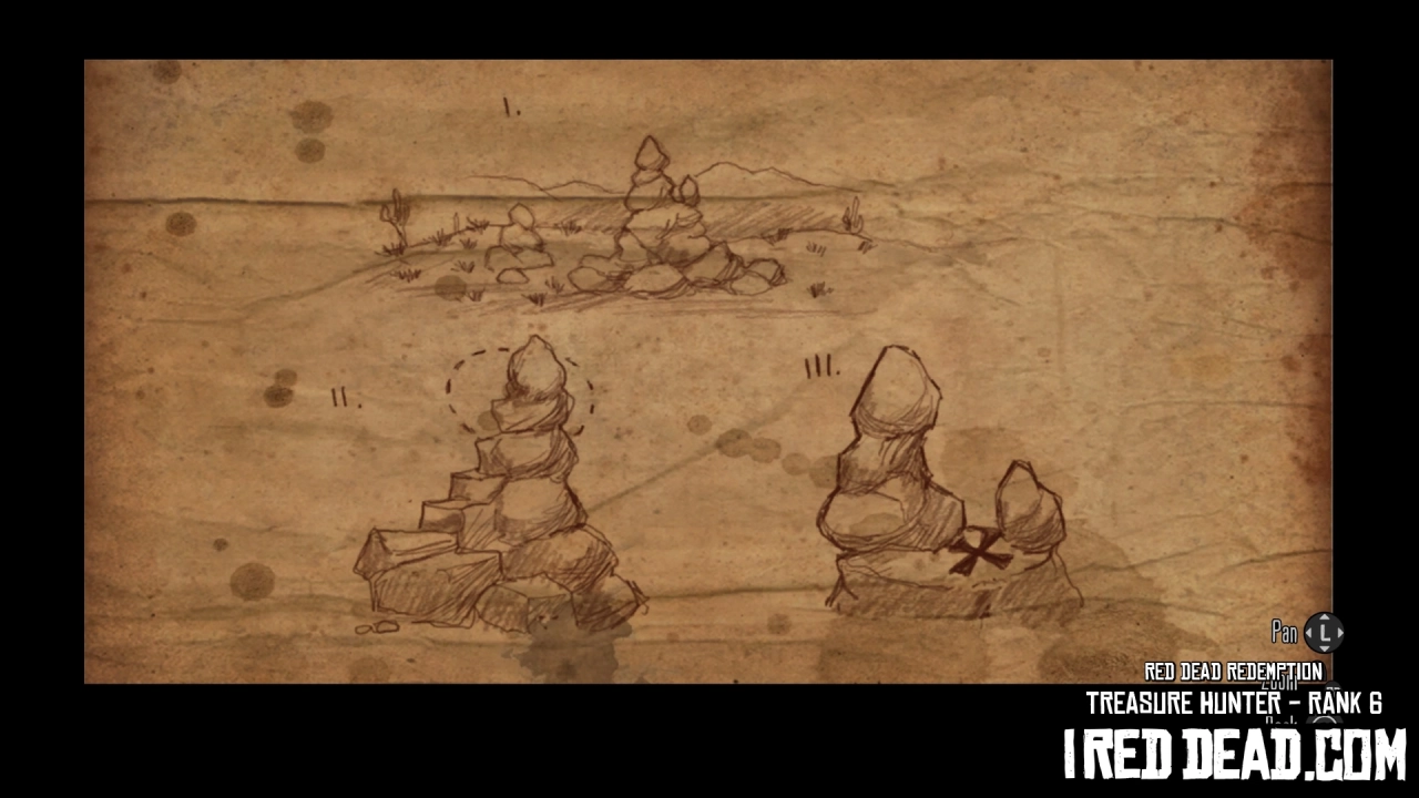 Red Dead Redemption Treasure Hunter Rank 6 Map