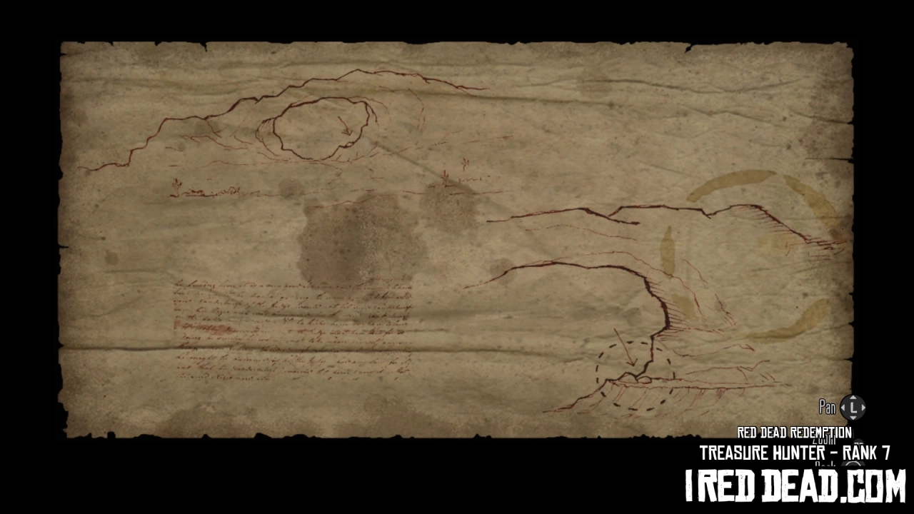 Red Dead Redemption Treasure Hunter Rank 7 Map