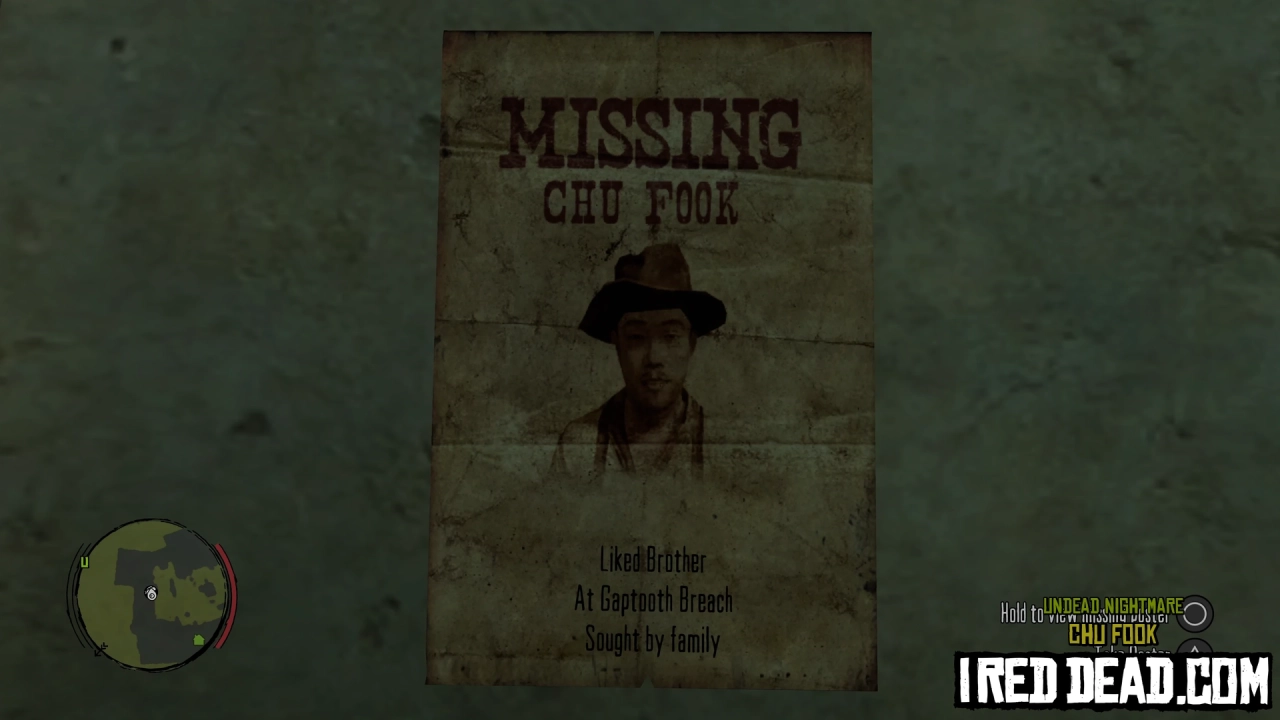 Red Dead Redemption Undead Nightmare Chu Fook 1