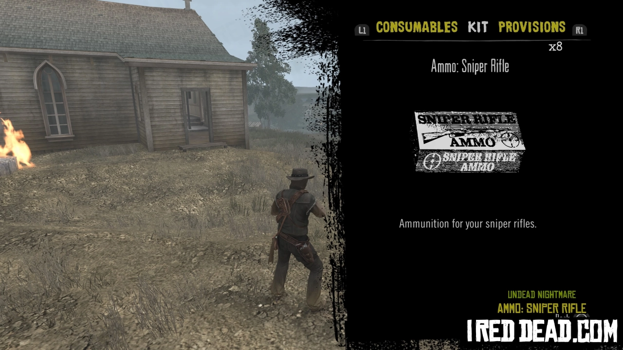 Red Dead Redemption Undead Nightmare Kit Item Ammo Sniper Rifle