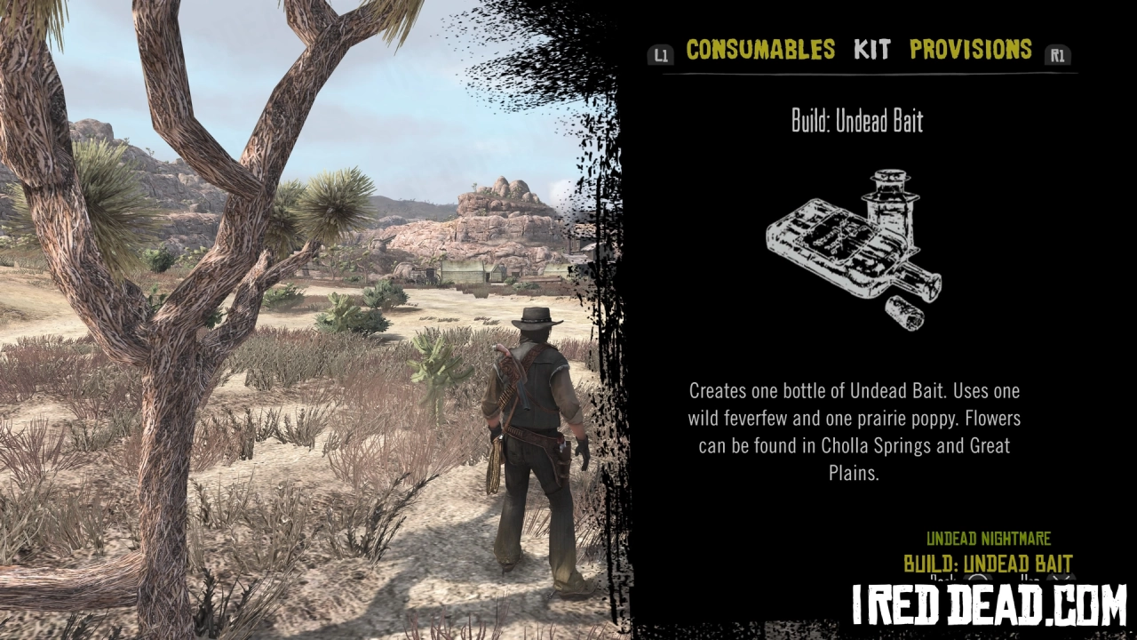Red Dead Redemption Undead Nightmare Kit Item Build Undead Bait
