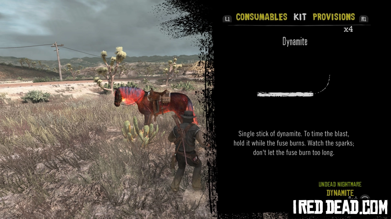 Red Dead Redemption Undead Nightmare Kit Item Dynamite