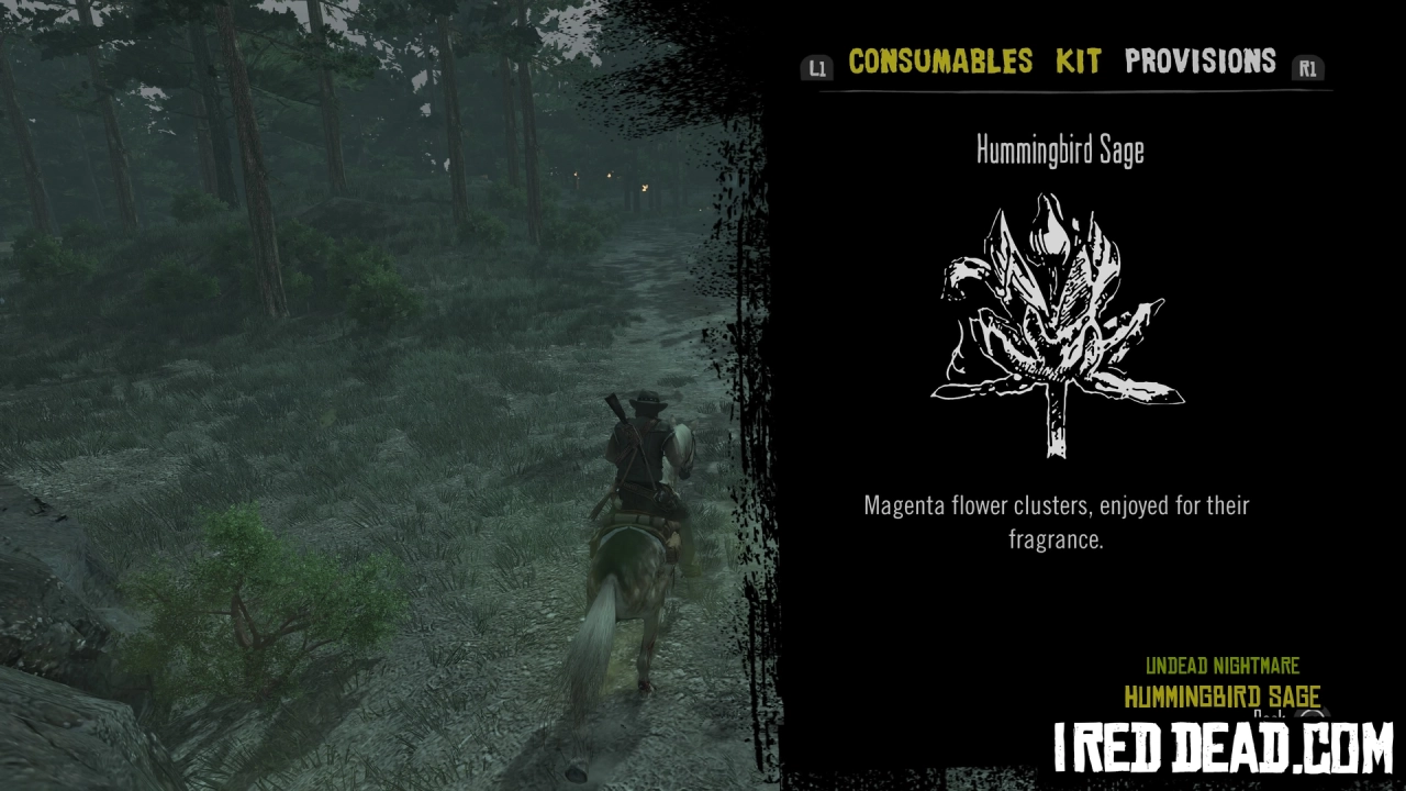 Red Dead Redemption Undead Nightmare Provisions Hummingbird Sage