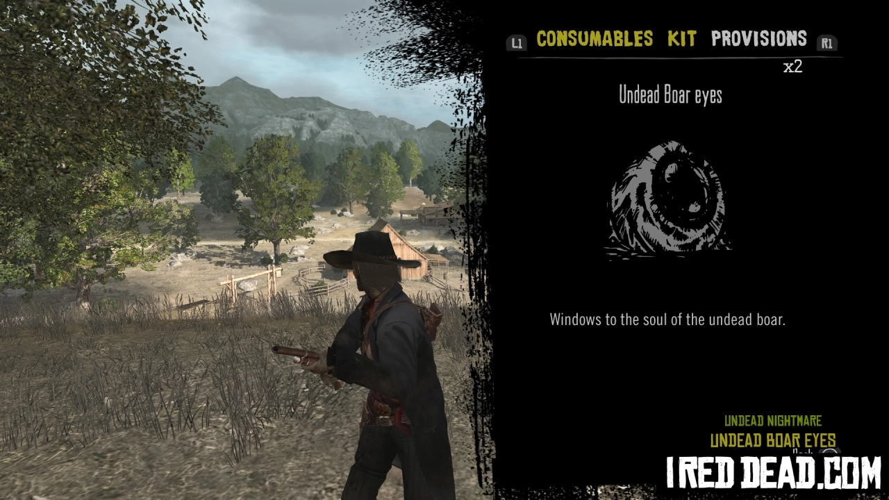 Red Dead Redemption Undead Nightmare Provisions Undead Boar Eyes