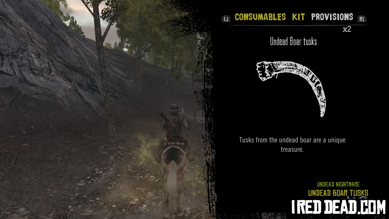 Red Dead Redemption Undead Nightmare Provisions Undead Boar Tusks