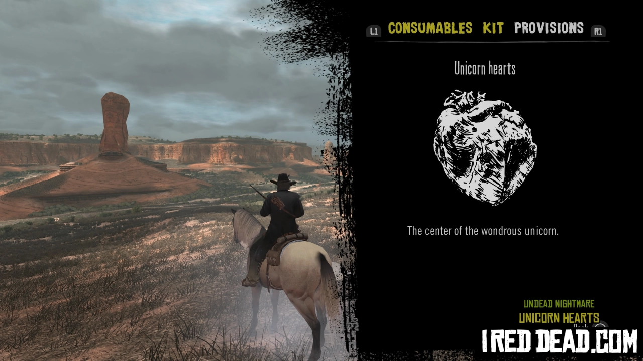 Red Dead Redemption Undead Nightmare Provisions Unicorn Hearts