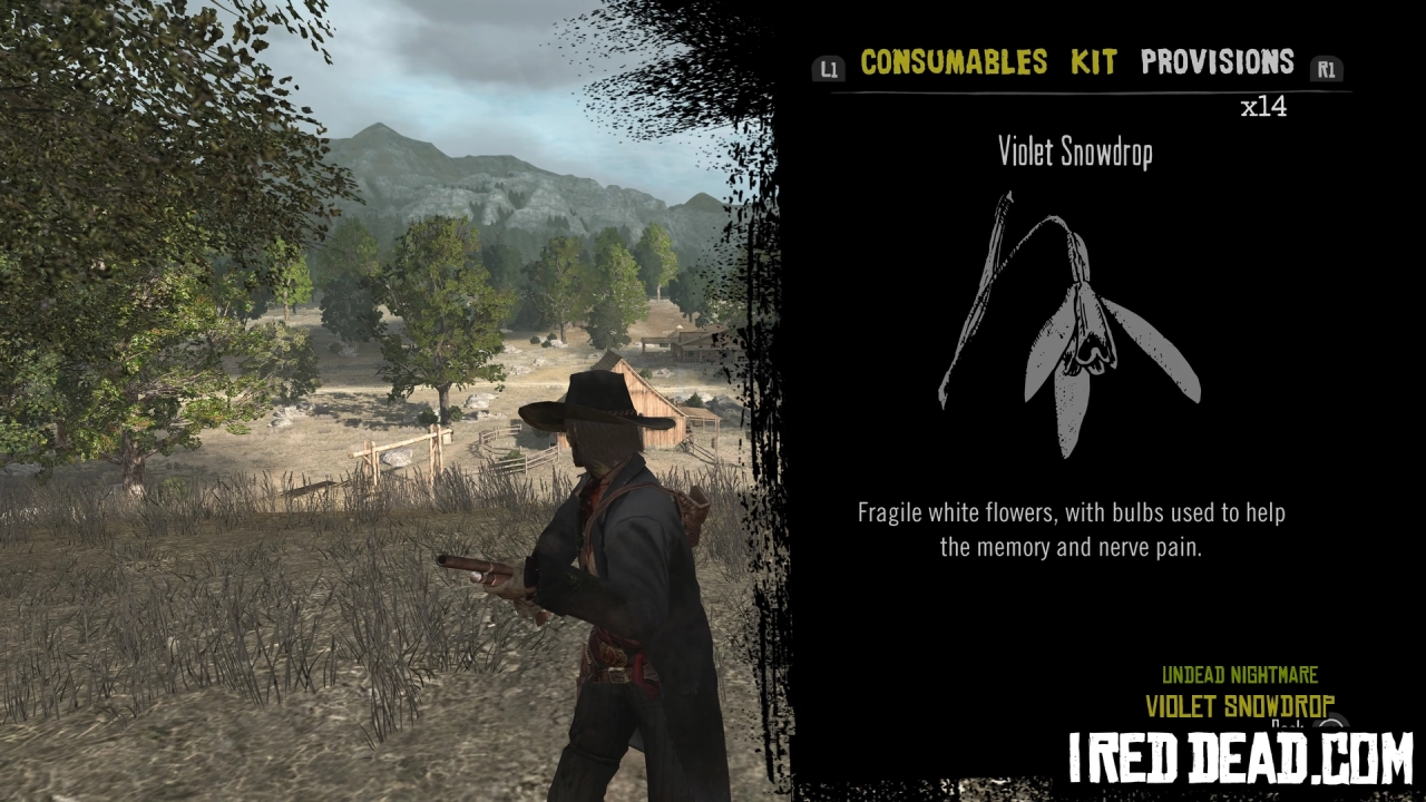 Red Dead Redemption Undead Nightmare Provisions Violet Snowdrop