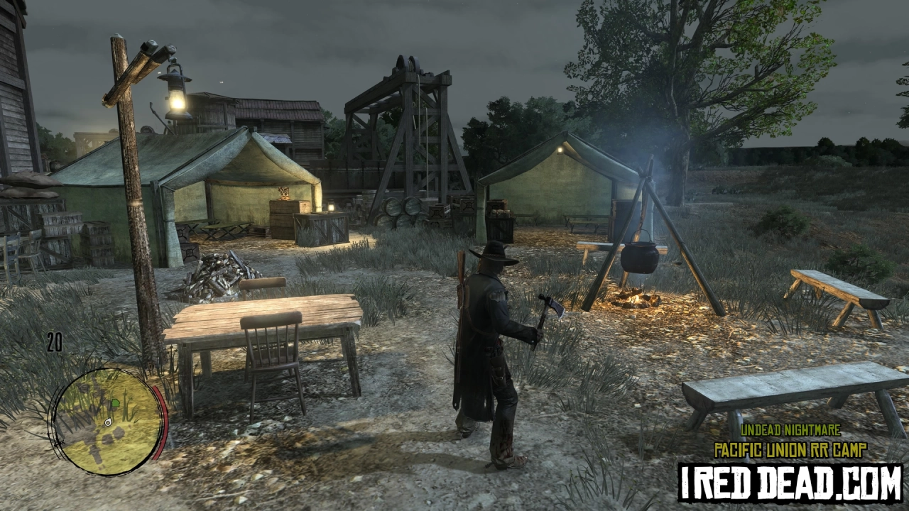 Red Dead Redemption Undead Nightmare Safehouse Pacific Union Rr Camp 1